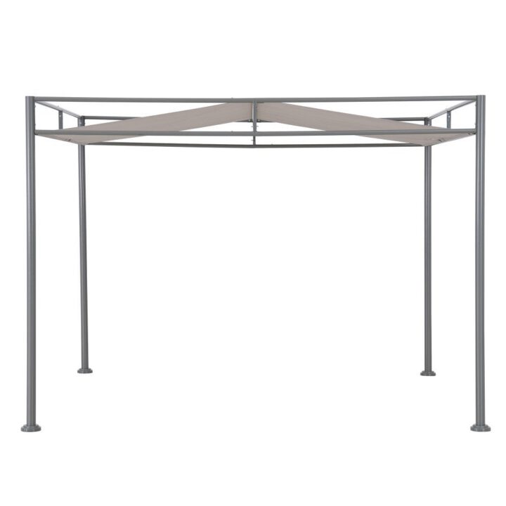Darkeford Sling Canopy Lean To Pergola 10x10 - Harbor Gray