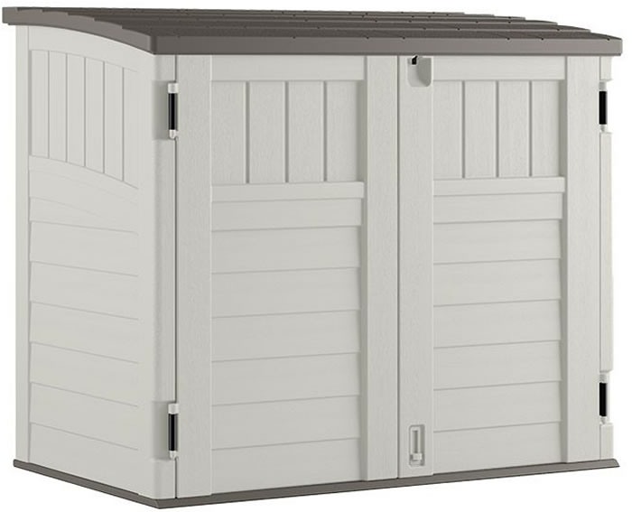 Suncast 4x3 Horizontal Trash Can Shed Kit w/ Floor