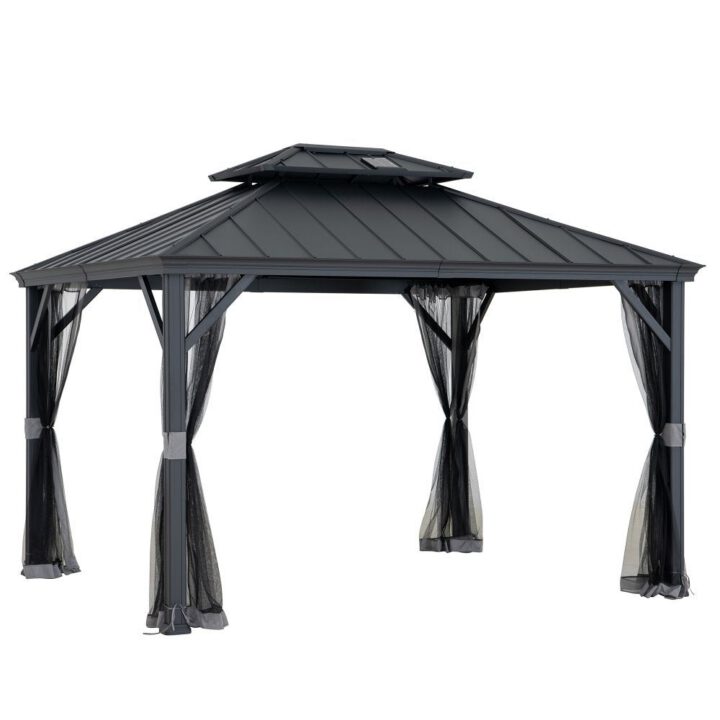Solaria Eco-Solar Aluminum Gazebo, 10x12
