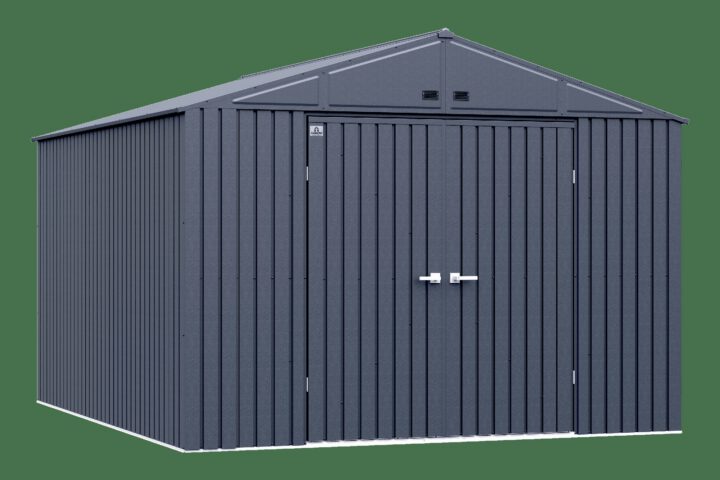 Arrow Elite Steel Storage Shed, Anthracite