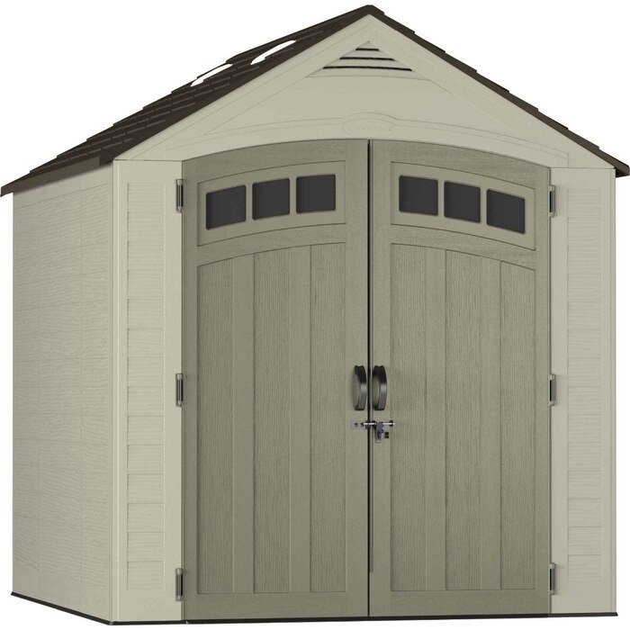Suncast 7x7 Vista Resin Storage Shed Kit w/ Floor