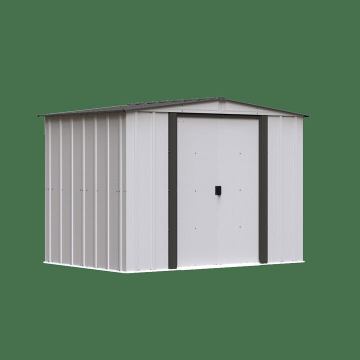 Arrow Classic Steel Storage Shed, Eggshell/Charcoal