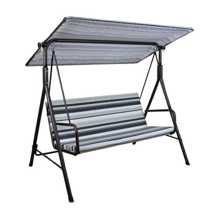 2-Seat Italian-Made Patio Swing Chair – Stripe