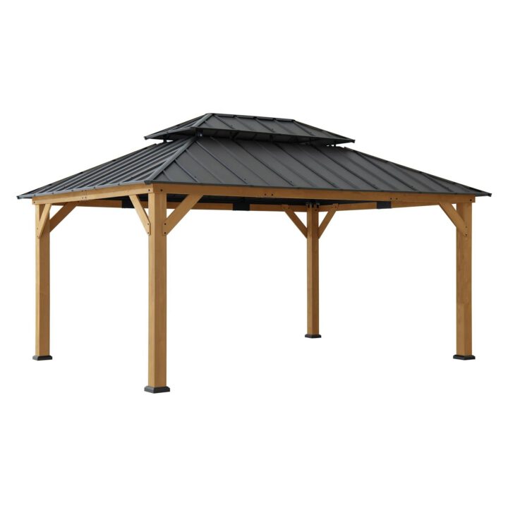 Hampton Double-Roof Cedar Gazebo, 12x16