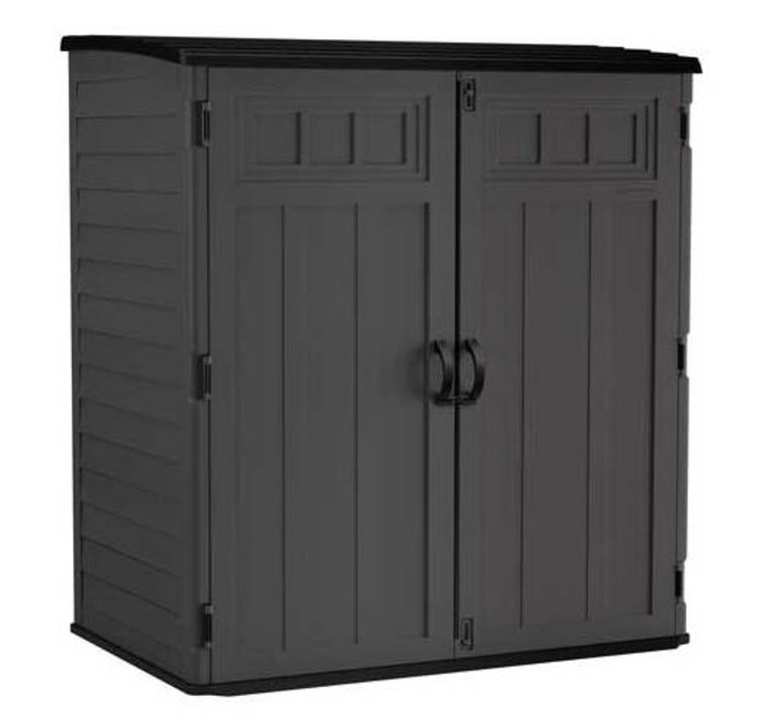 Suncast 6x6.5 Vertical Resin Storage Shed Kit - Peppercorn