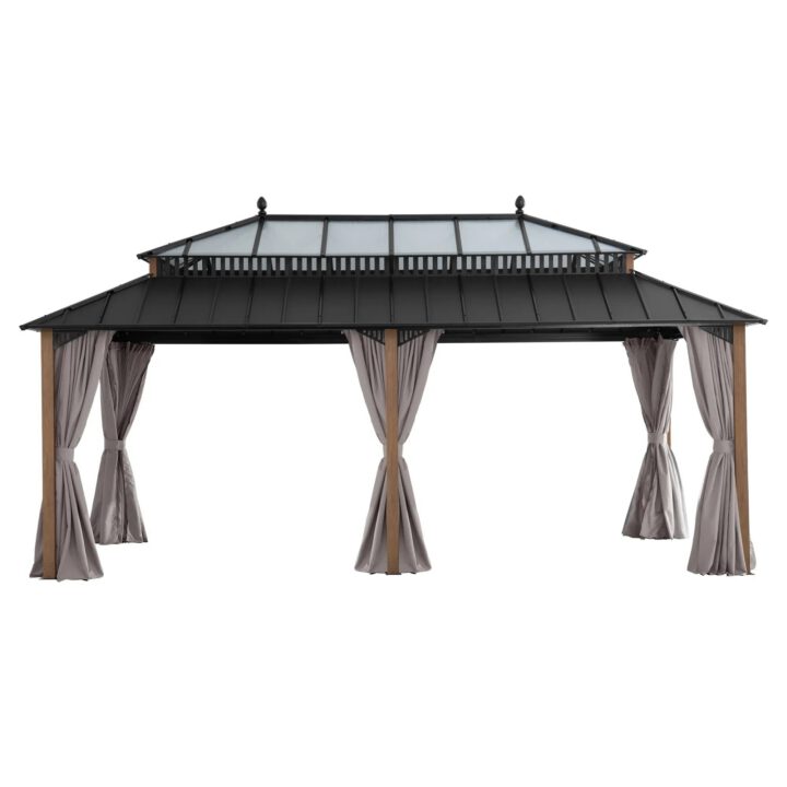 Kingston Horizon PC-Vent Gazebo - Natural Woodgrain, 12x20