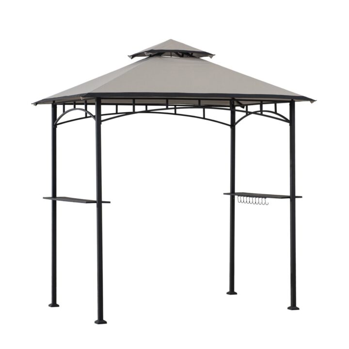 BBQ 2-Tier Grill Canopy - Gray & Black